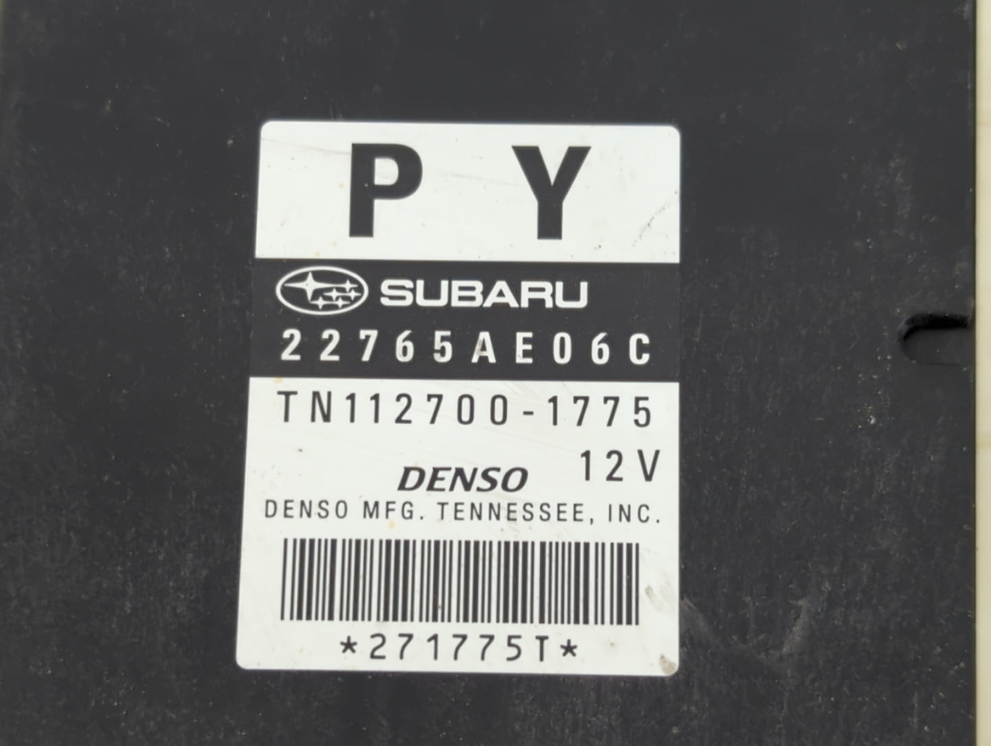 2013-2014 Subaru Legacy PCM Engine Control Computer ECU ECM PCU OEM P/N:TN112700-1775 22765AE06C Fits Fits 2013 2014 OEM Use