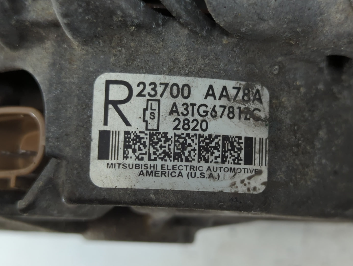 2013-2014 Subaru Legacy Alternator Replacement Generator Charging Assembly Engine OEM P/N:23700 AA78A Fits Fits 2013 2014 OE