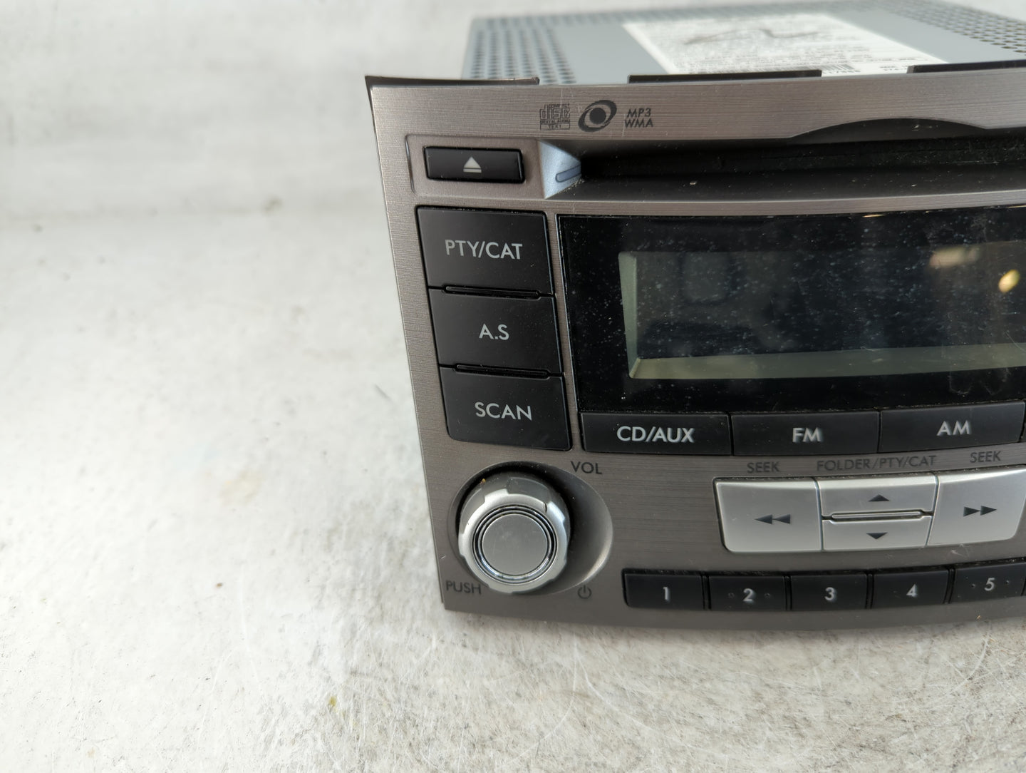 2012-2014 Subaru Legacy Radio AM FM Cd Player Receiver Replacement P/N:86201AJ61A Fits Fits 2012 2013 2014 OEM Used Auto Par
