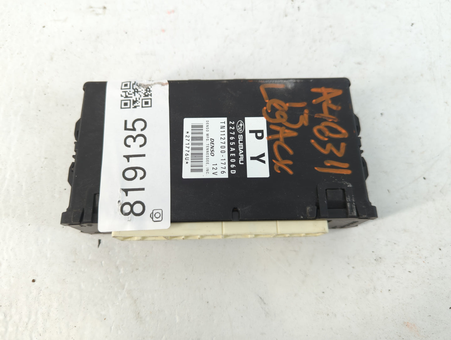 2013-2014 Subaru Legacy PCM Engine Control Computer ECU ECM PCU OEM P/N:TN112700-1776 22765AE06D Fits Fits 2013 2014 OEM Use