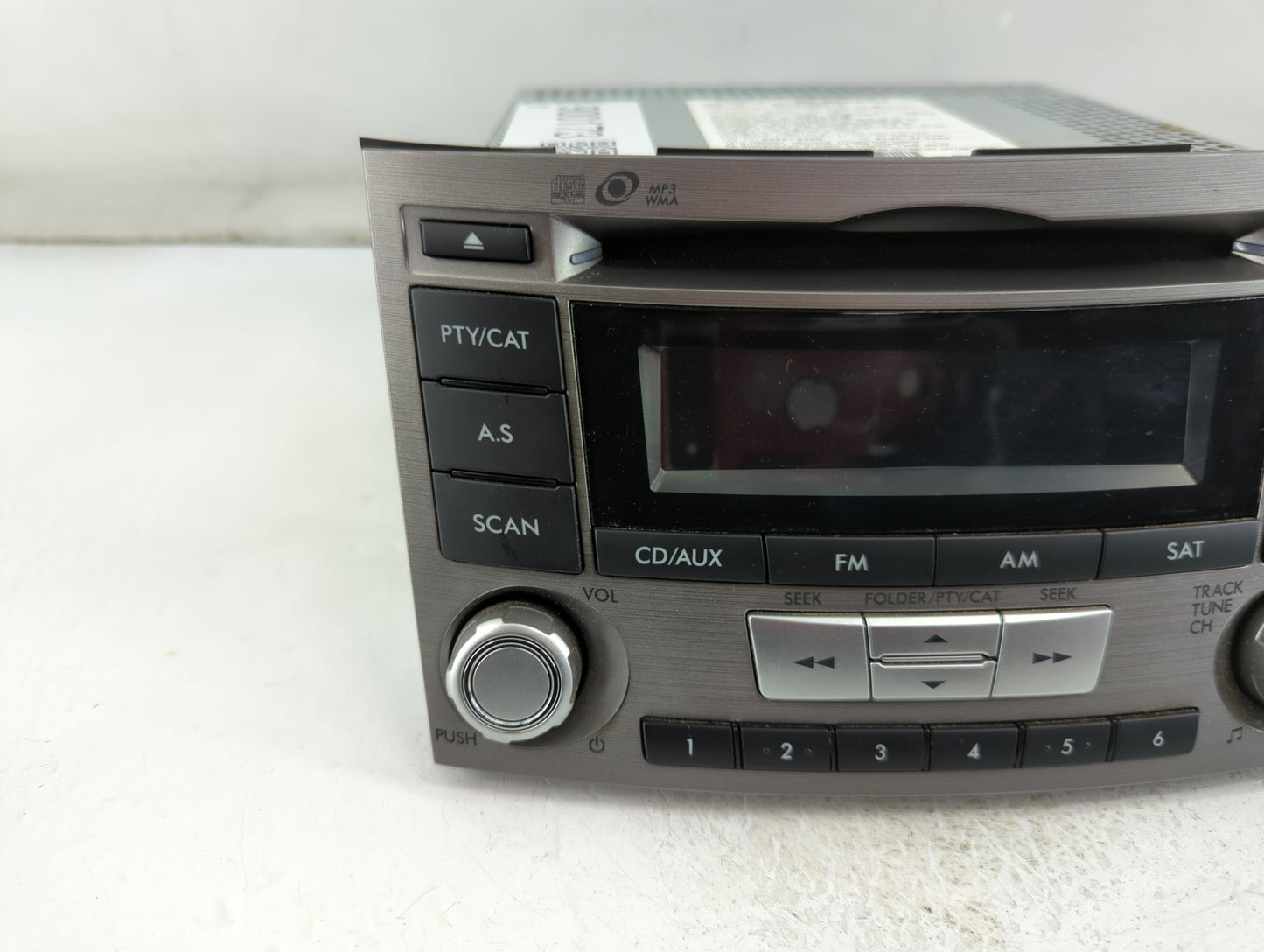 2012-2014 Subaru Legacy Radio AM FM Cd Player Receiver Replacement P/N:86201AJ61A Fits Fits 2012 2013 2014 OEM Used Auto Par