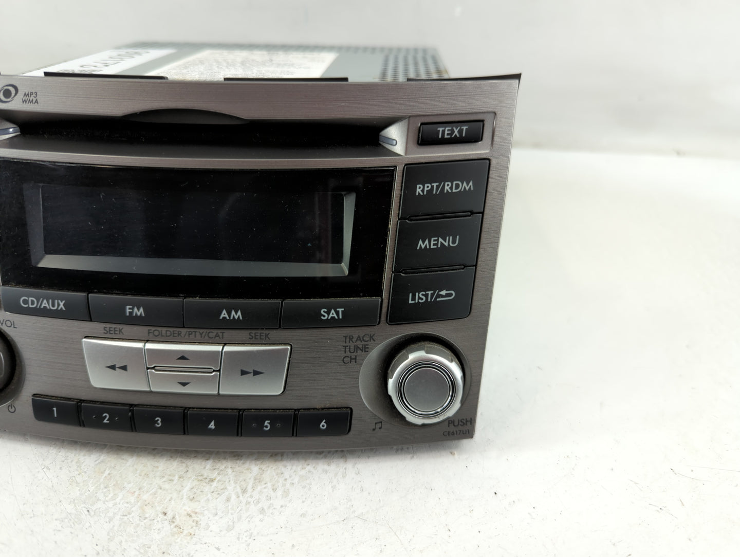 2012-2014 Subaru Legacy Radio AM FM Cd Player Receiver Replacement P/N:86201AJ61A Fits Fits 2012 2013 2014 OEM Used Auto Par