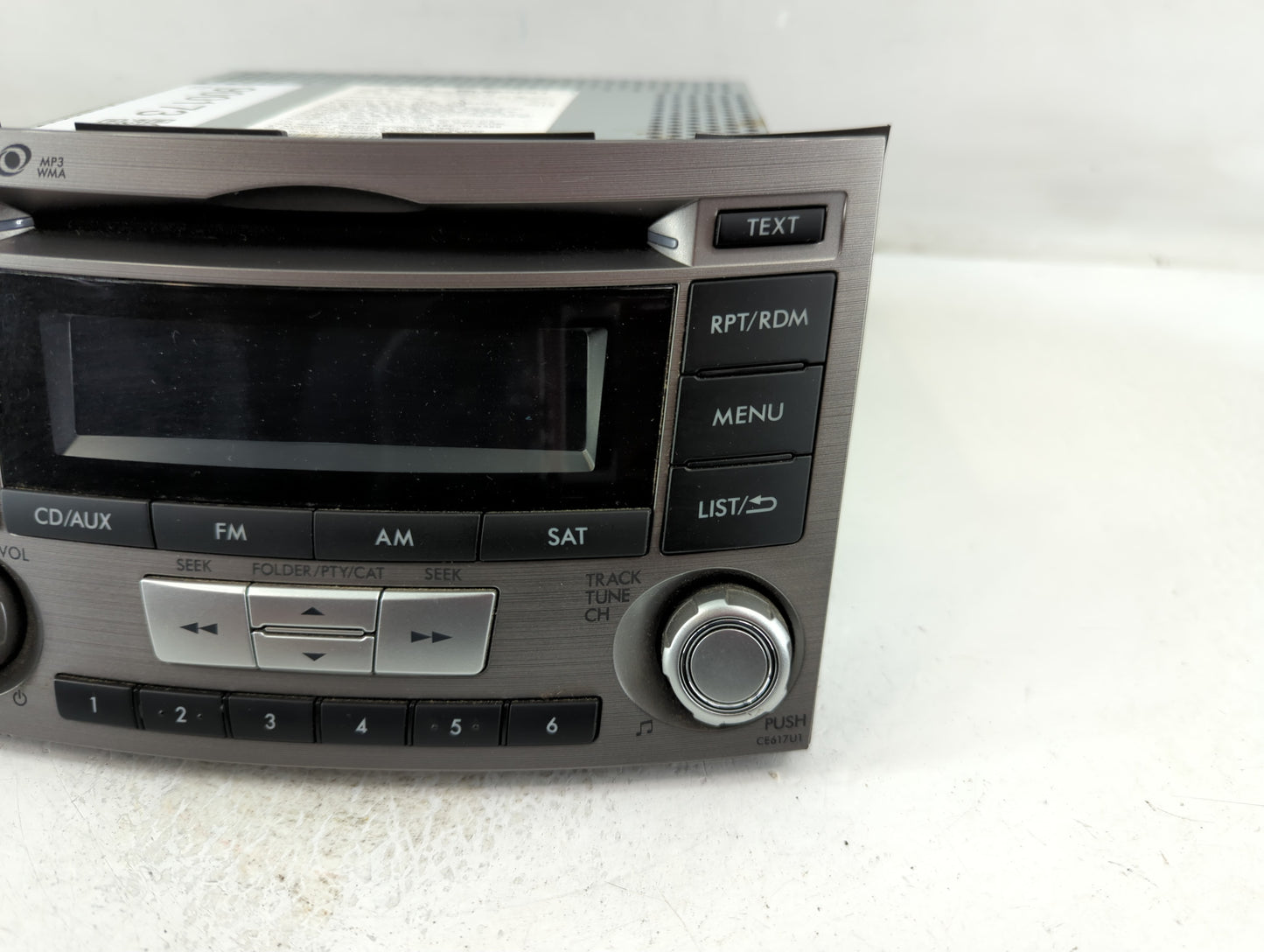 2012-2014 Subaru Legacy Radio AM FM Cd Player Receiver Replacement P/N:86201AJ61A Fits Fits 2012 2013 2014 OEM Used Auto Par