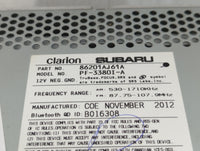 2012-2014 Subaru Legacy Radio AM FM Cd Player Receiver Replacement P/N:86201AJ61A Fits Fits 2012 2013 2014 OEM Used Auto Par