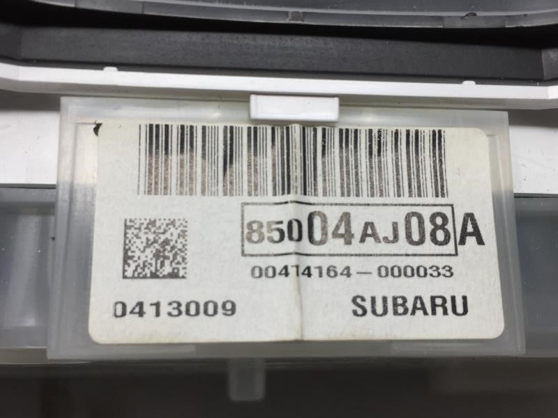 2013 Subaru Legacy Instrument Cluster Speedometer Gauges P/N:49K MI. PN:85004AJ08A Fits OEM Used Auto Parts - Oemusedautopar