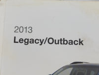2013 Subaru Outback Owners Manual Book Guide P/N:A2490BE-B OEM Used Auto Parts - Oemusedautoparts1.com