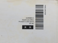 2013 Subaru Outback Owners Manual Book Guide P/N:A2490BE-B OEM Used Auto Parts - Oemusedautoparts1.com