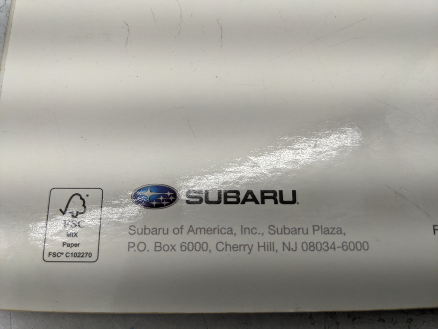 2013 Subaru Wrx Owners Manual Book Guide OEM Used Auto Parts - Oemusedautoparts1.com