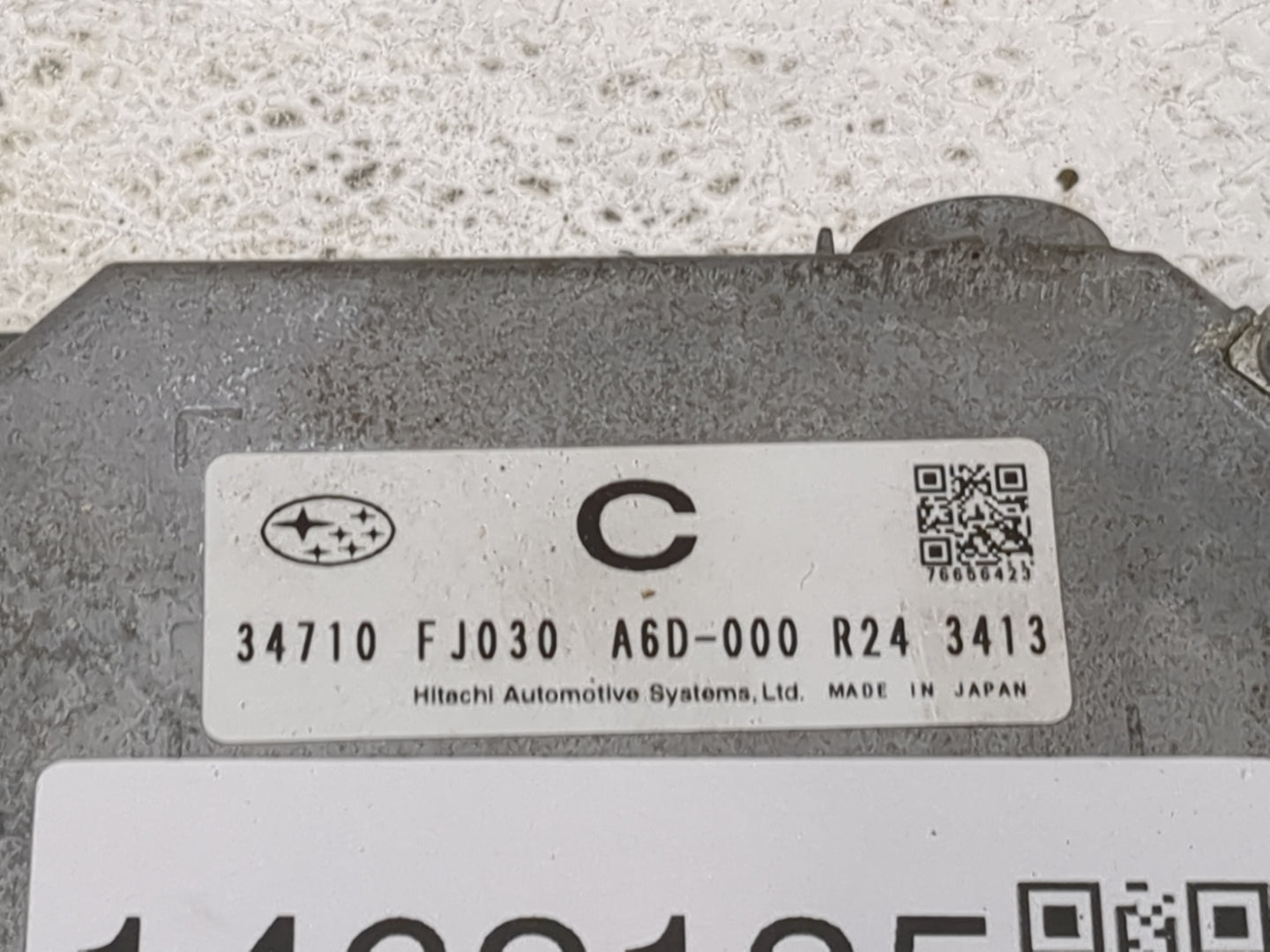2013 Subaru Xv PCM Engine Control Computer ECU ECM PCU OEM P/N:A6D-000 R24 34710 FJ030 Fits OEM Used Auto Parts - Oemusedaut