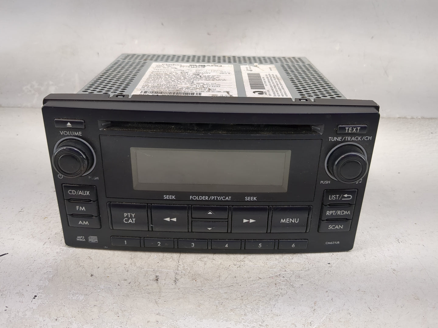 2013-2014 Subaru Xv Radio AM FM Cd Player Receiver Replacement P/N:86201FJ620 PF-3386A-A, CM621UB Fits Fits 2012 2013 2014 O