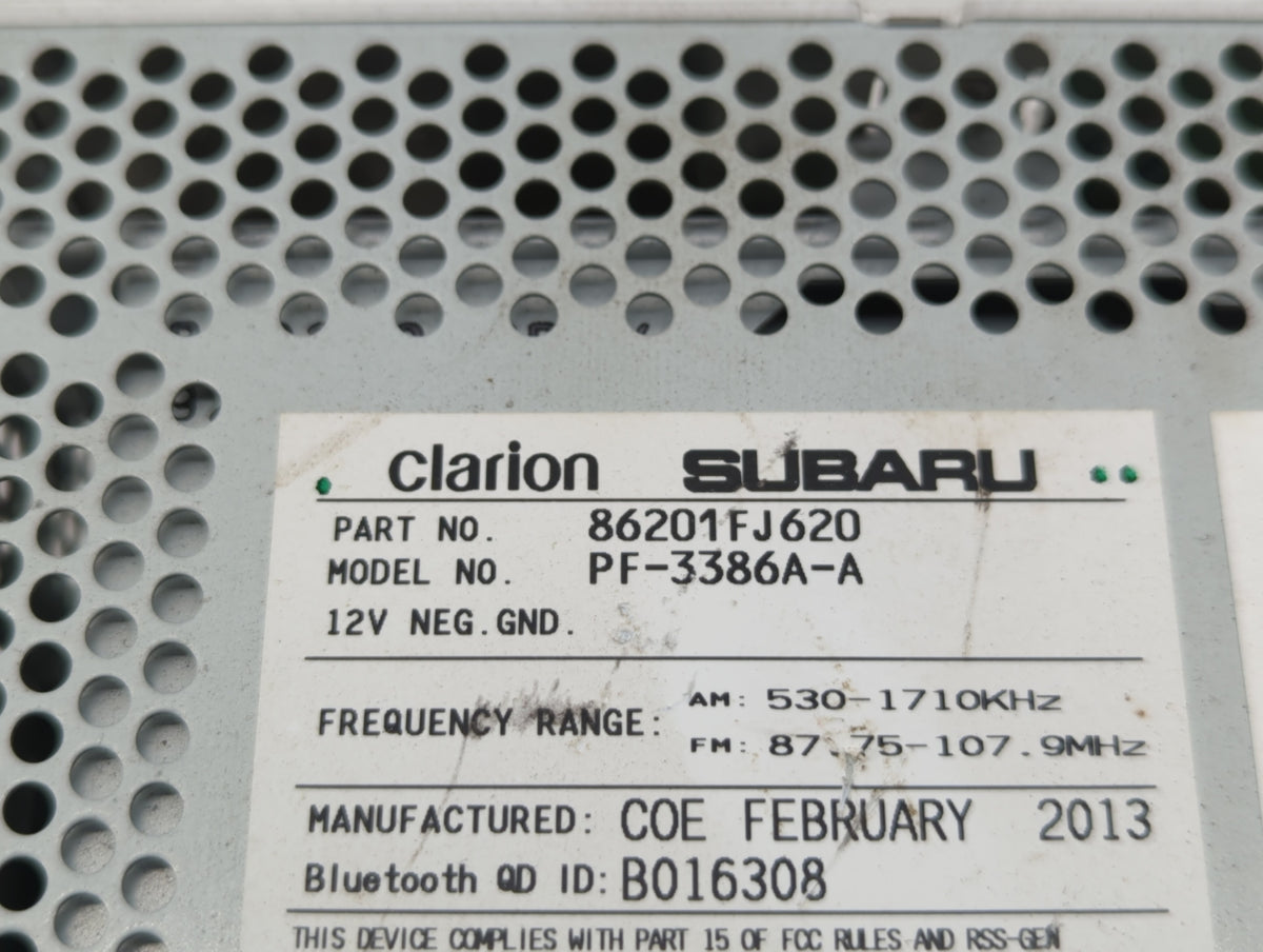 Subaru Xv Am Fm Cd Player Radio Receiver 522657 - Oemusedautoparts1.com