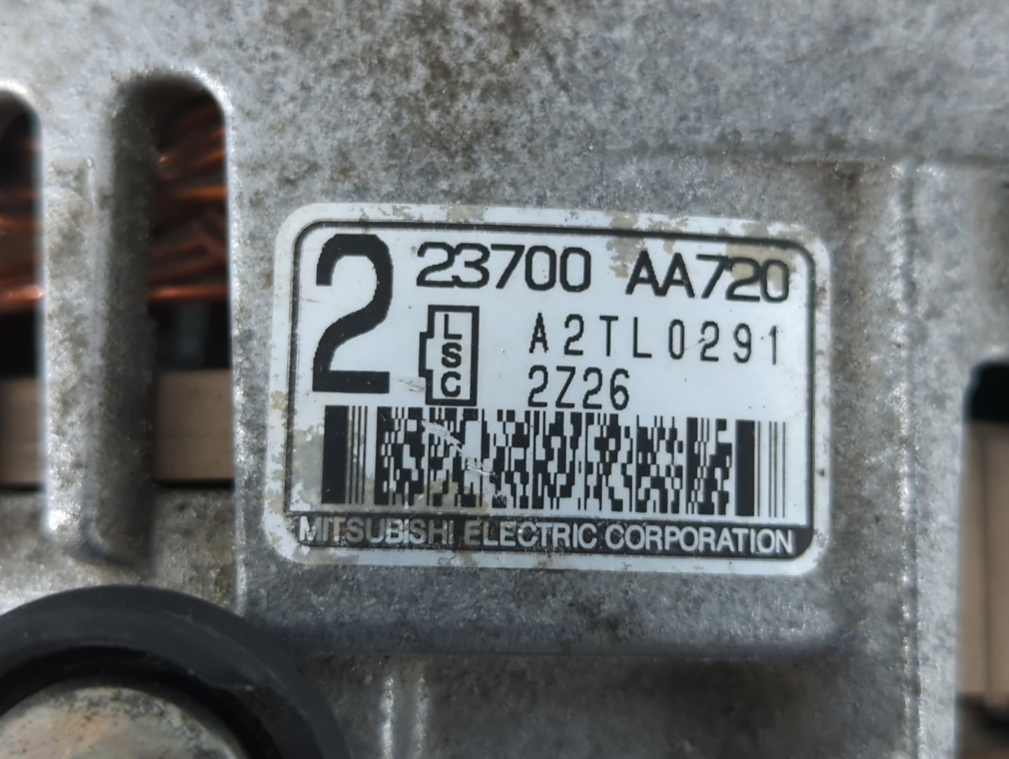 2013-2015 Subaru Xv Alternator Replacement Generator Charging Assembly Engine OEM P/N:23700 AA720 Fits Fits 2012 2013 2014 2