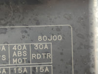 2013 Suzuki Sx4 Fusebox Fuse Box Panel Relay Module P/N:80J00 Fits OEM Used Auto Parts - Oemusedautoparts1.com