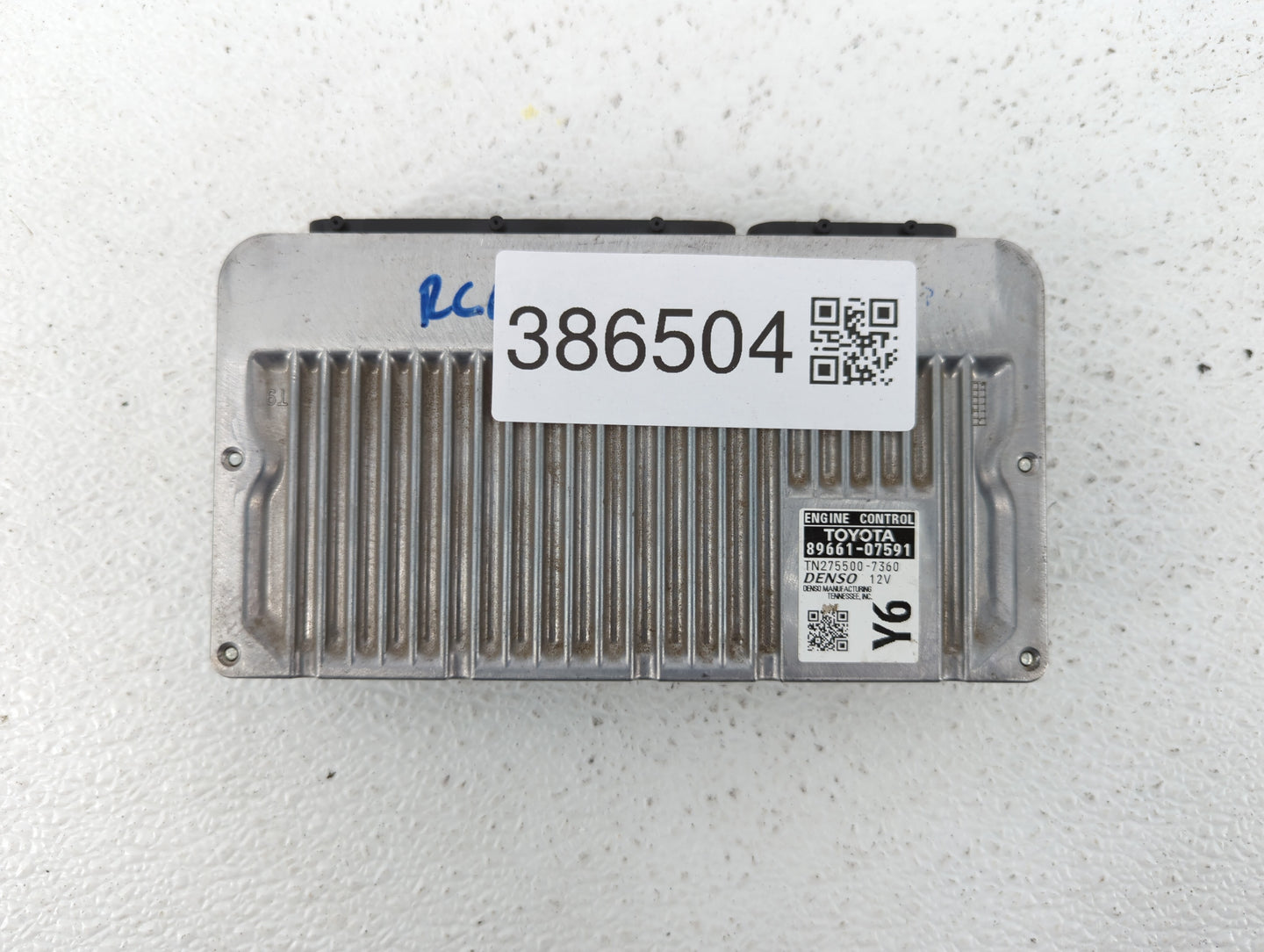 2013-2014 Toyota Avalon PCM Engine Control Computer ECU ECM PCU OEM P/N:89661-07590 89661-07591 Fits Fits 2013 2014 OEM Used