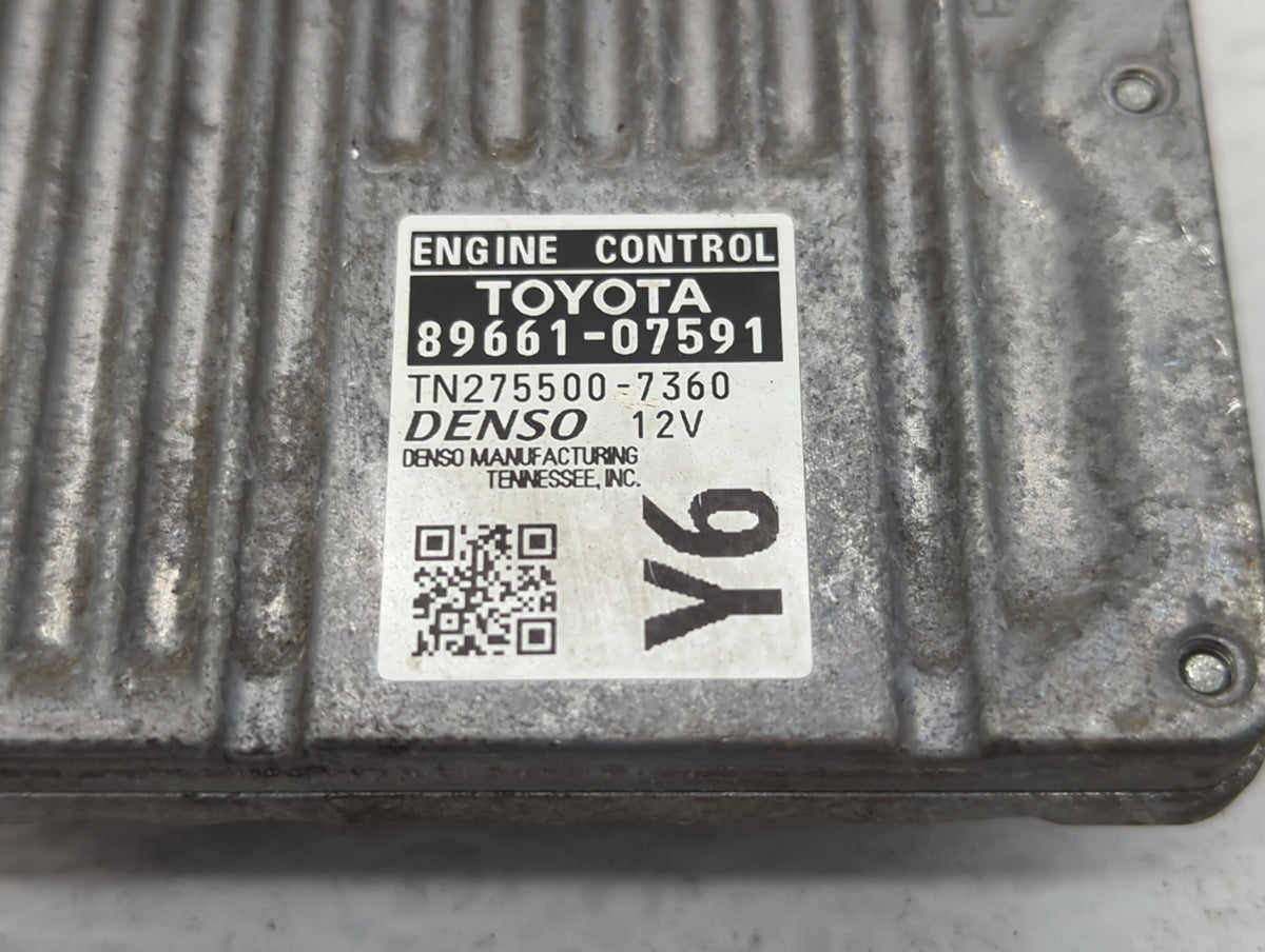 2013-2014 Toyota Avalon PCM Engine Control Computer ECU ECM PCU OEM P/N:89661-07591 89661-07590 Fits 2013 2014 OEM Used Auto