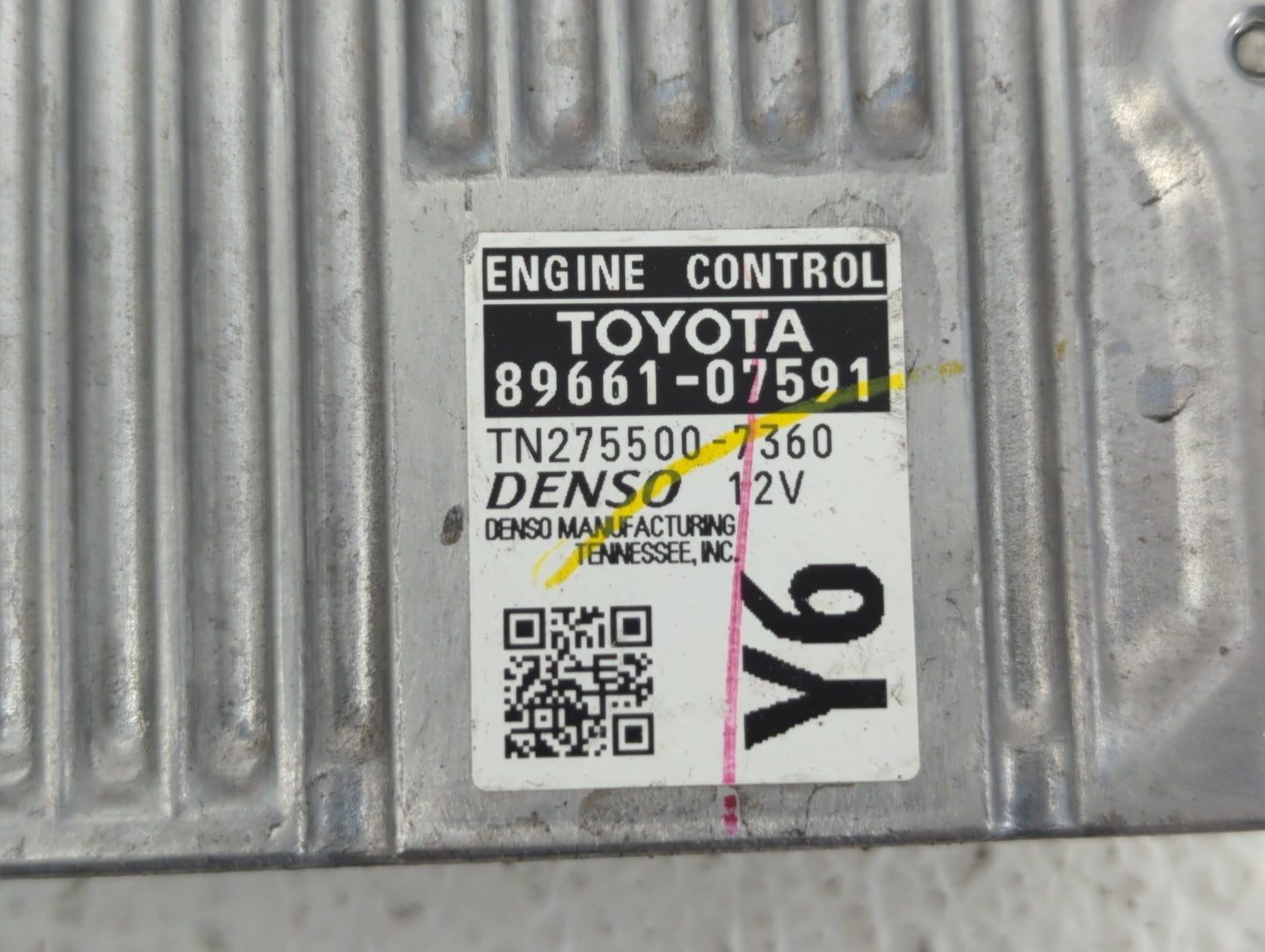 2013-2014 Toyota Avalon PCM Engine Control Computer ECU ECM PCU OEM P/N:89661-07591 89661-07590 Fits Fits 2013 2014 OEM Used