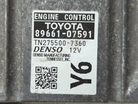 2013-2014 Toyota Avalon PCM Engine Control Computer ECU ECM PCU OEM P/N:TN275500-7360 89661-07591 Fits Fits 2013 2014 OEM Us