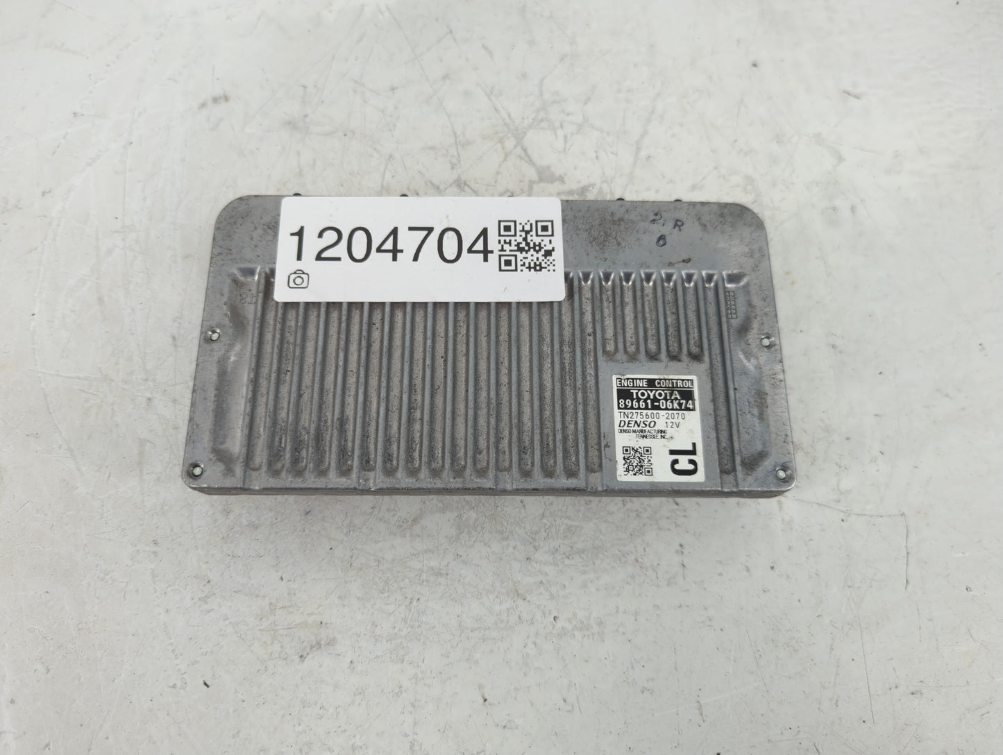 2012-2014 Toyota Camry PCM Engine Control Computer ECU ECM PCU OEM P/N:89661-06K74 Fits Fits 2012 2013 2014 OEM Used Auto Pa