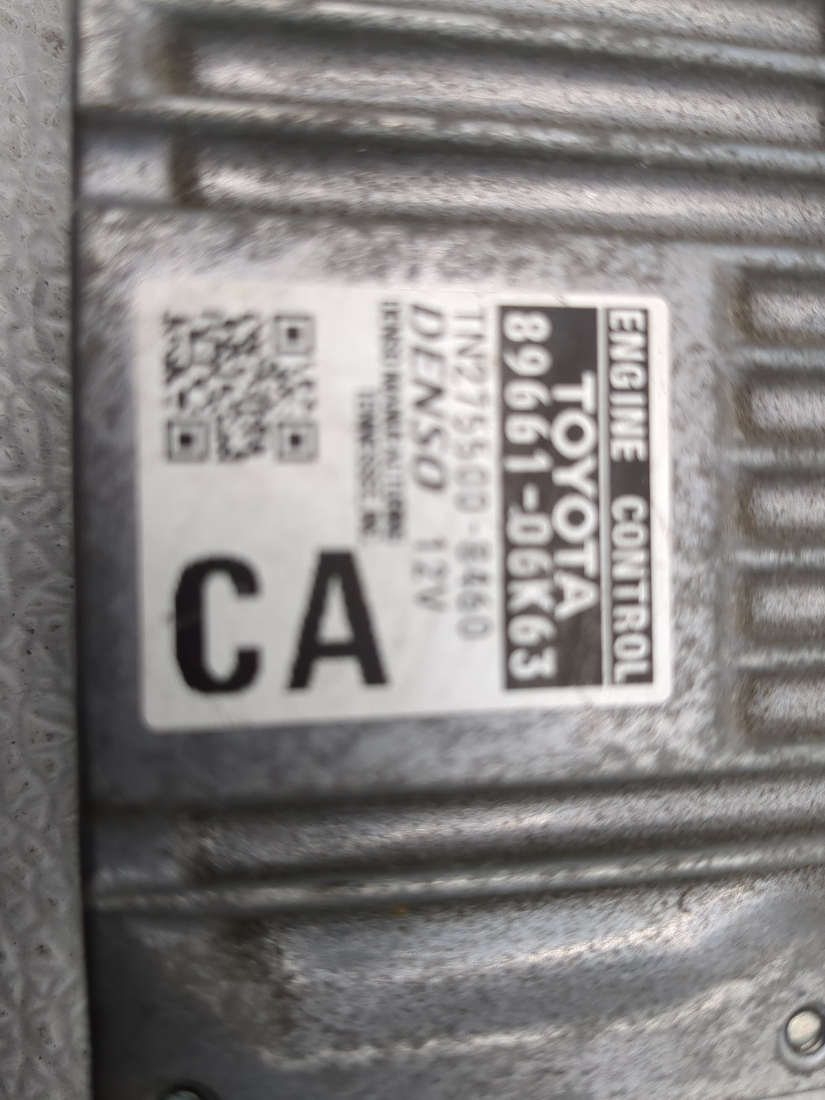2012-2014 Toyota Camry PCM Engine Control Computer ECU ECM PCU OEM P/N:89661-06K63 Fits 2012 2013 2014 OEM Used Auto Parts -