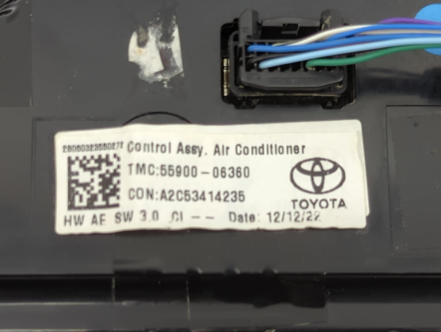 2012-2014 Toyota Camry Climate Control Module Temperature AC/Heater Replacement P/N:55900-06360 Fits Fits 2012 2013 2014 OEM