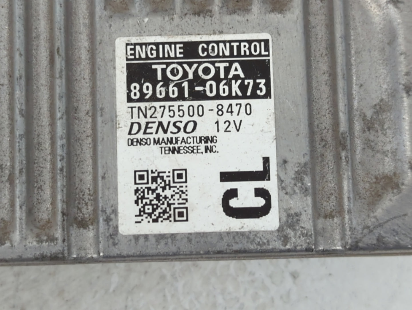 2012-2013 Toyota Camry PCM Engine Control Computer ECU ECM PCU OEM P/N:89661-06K73 Fits Fits 2012 2013 OEM Used Auto Parts -