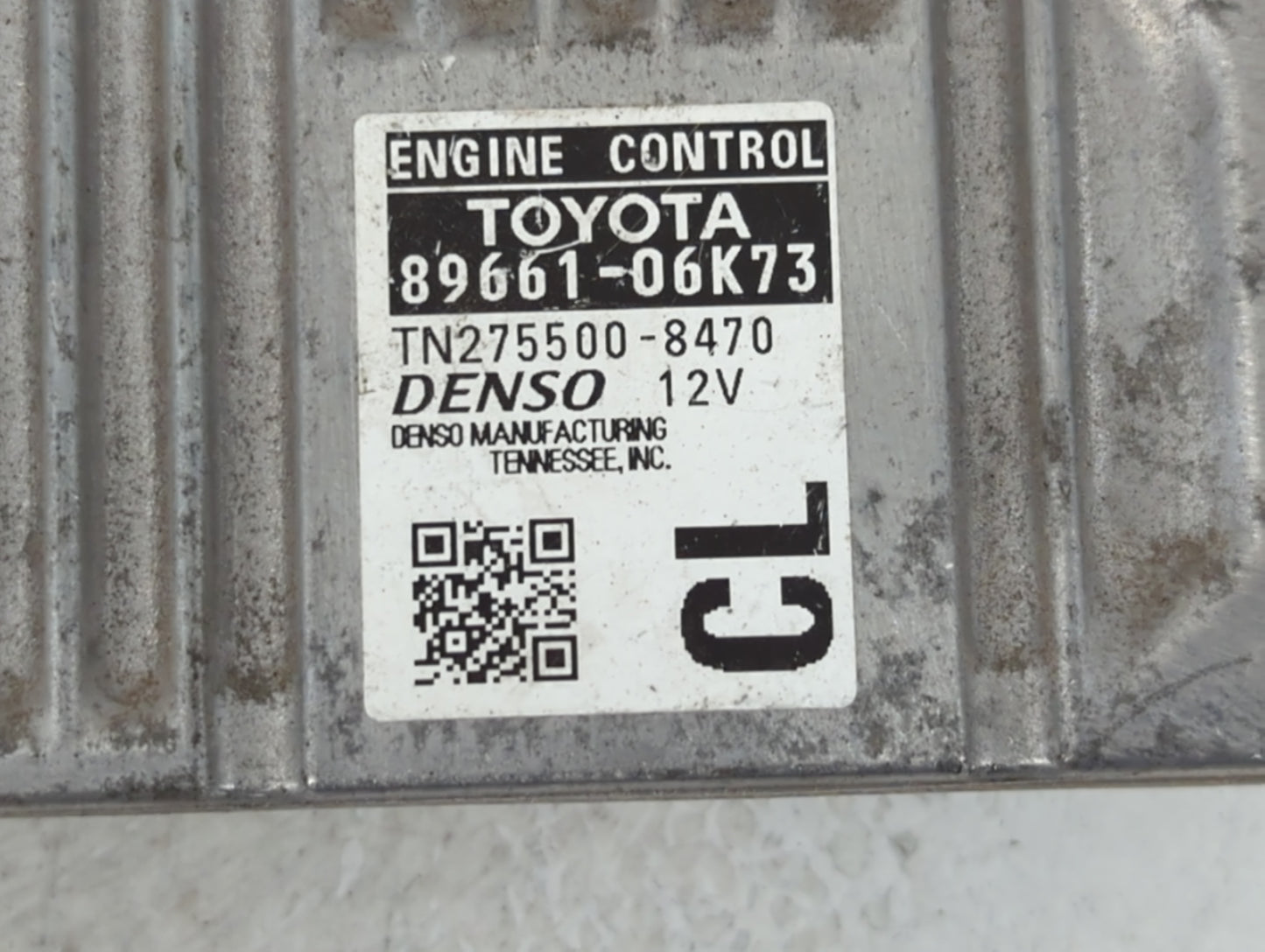 2012-2013 Toyota Camry PCM Engine Control Computer ECU ECM PCU OEM P/N:89661-06K73 Fits Fits 2012 2013 OEM Used Auto Parts -