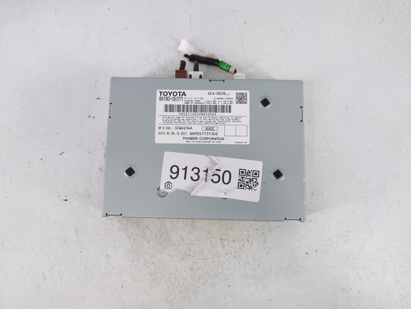 2013 Toyota Camry Radio AM FM Cd Player Receiver Replacement P/N:86180-0E011 Fits OEM Used Auto Parts - Oemusedautoparts1.co
