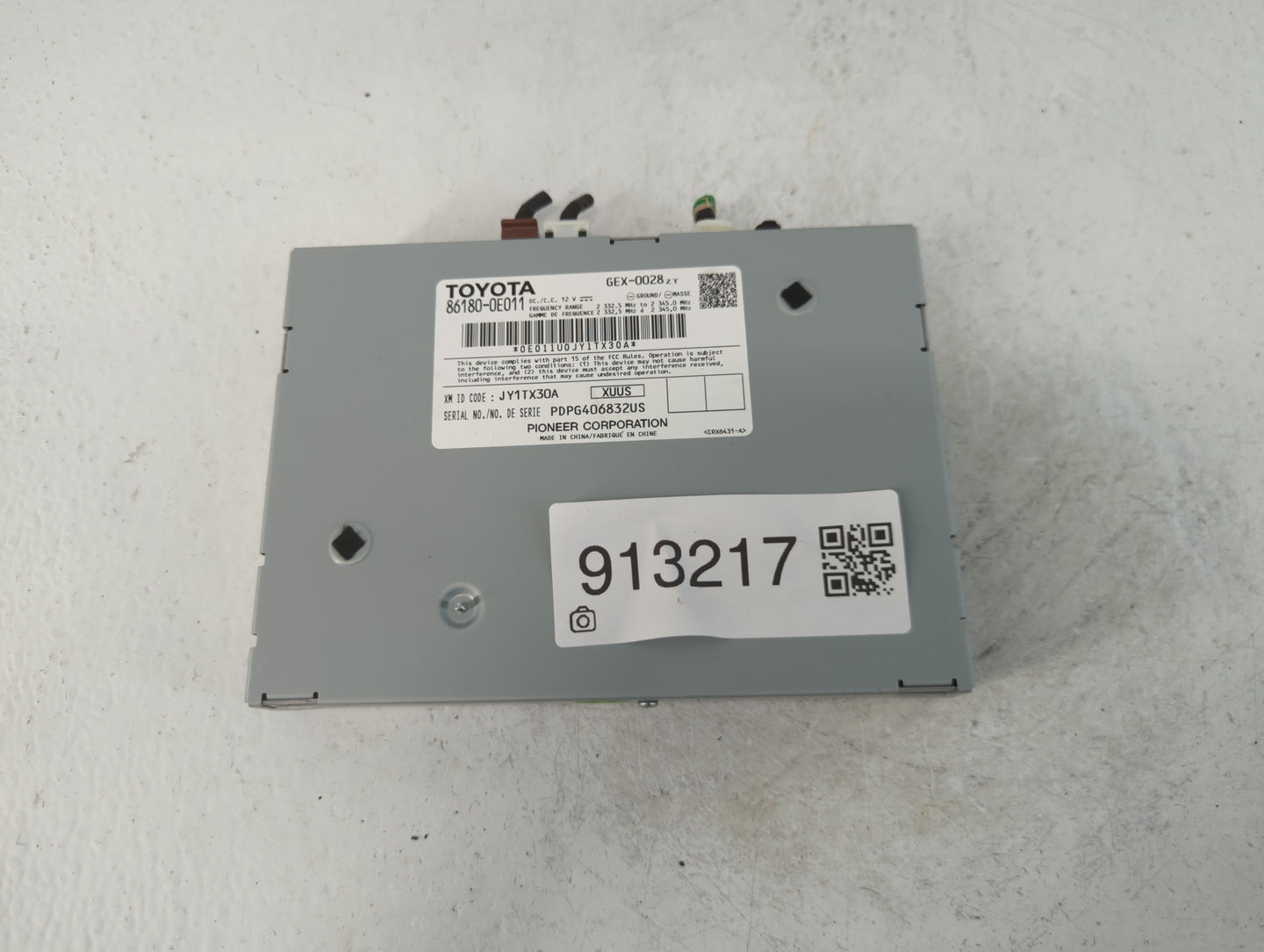 2012-2015 Toyota Camry Radio AM FM Cd Player Receiver Replacement P/N:86180-0E011 Fits Fits 2012 2013 2014 2015 OEM Used Aut