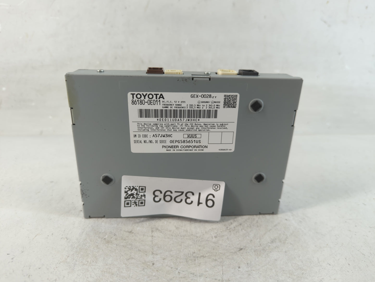 2012-2015 Toyota Camry Radio AM FM Cd Player Receiver Replacement P/N:86180-0E011 Fits Fits 2012 2013 2014 2015 OEM Used Aut