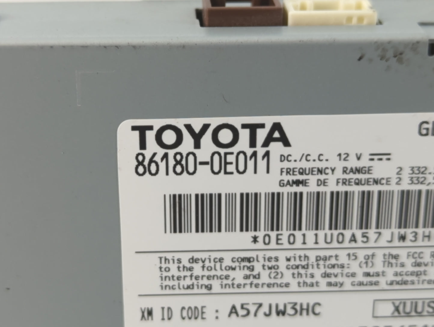 2012-2015 Toyota Camry Radio AM FM Cd Player Receiver Replacement P/N:86180-0E011 Fits Fits 2012 2013 2014 2015 OEM Used Aut