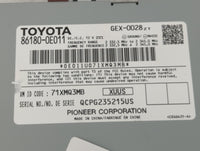 2012-2015 Toyota Camry Radio AM FM Cd Player Receiver Replacement P/N:86180-0E011 Fits Fits 2012 2013 2014 2015 OEM Used Aut