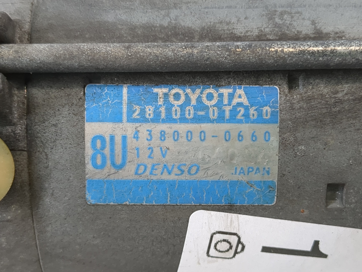 2009-2016 Toyota Corolla Car Starter Motor Solenoid OEM P/N:438000-0660 28100-0T260 Fits OEM Used Auto Parts - Oemusedautopa