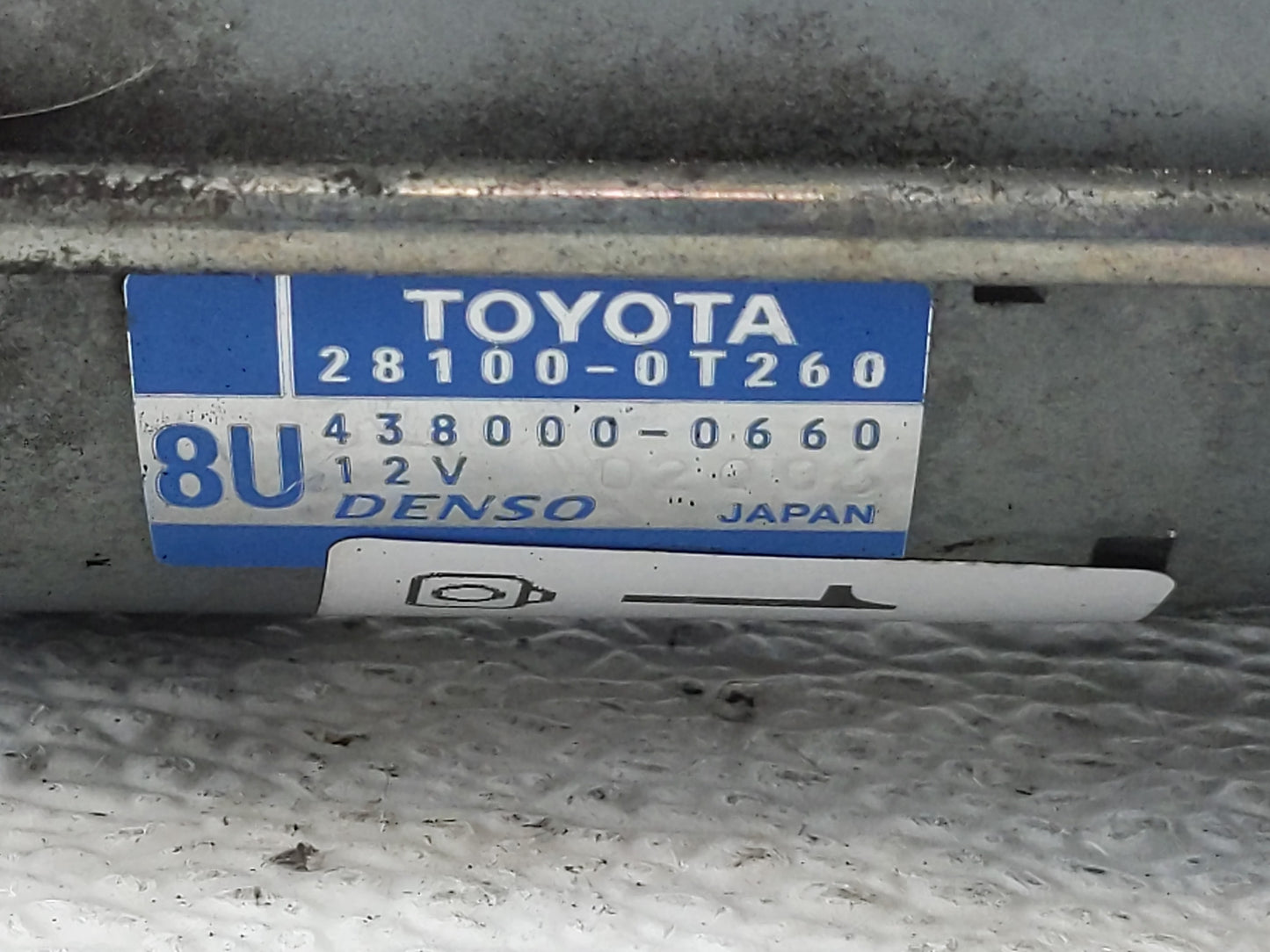 2009-2016 Toyota Corolla Car Starter Motor Solenoid OEM P/N:438000-0660 28100-0T260 Fits OEM Used Auto Parts - Oemusedautopa