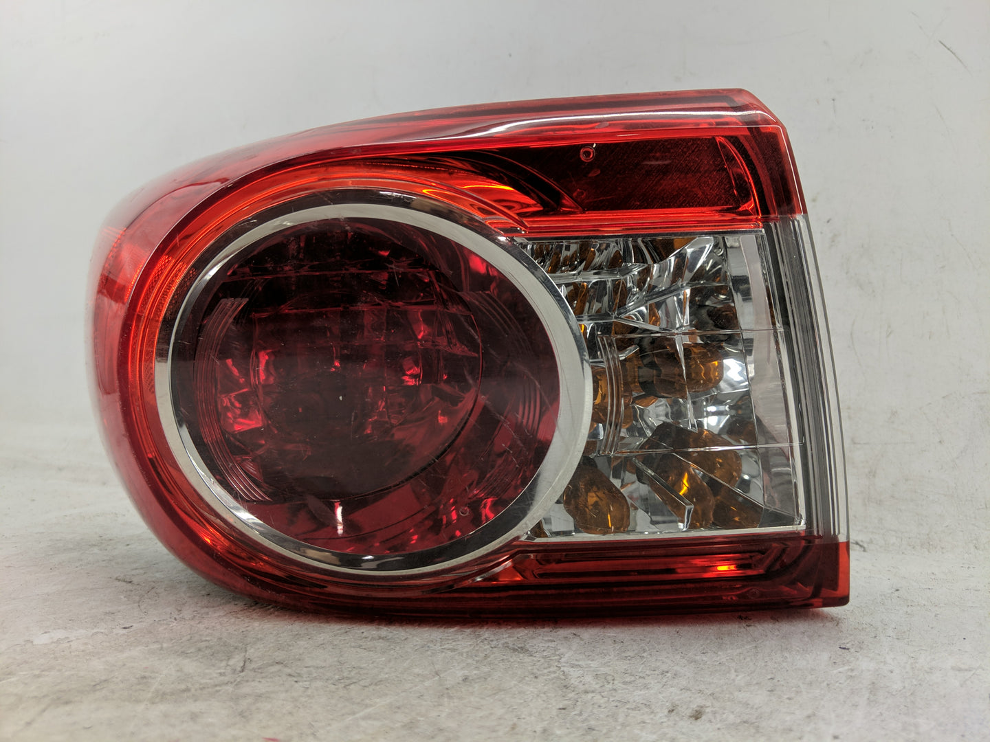 2011-2013 Toyota Corolla Tail Light Assembly Driver Left OEM Fits Fits 2011 2012 2013 OEM Used Auto Parts - Oemusedautoparts
