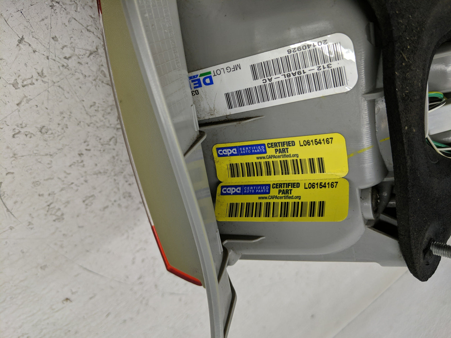 2011-2013 Toyota Corolla Tail Light Assembly Driver Left OEM P/N:312-19A8L-AC Fits Fits 2011 2012 2013 OEM Used Auto Parts -