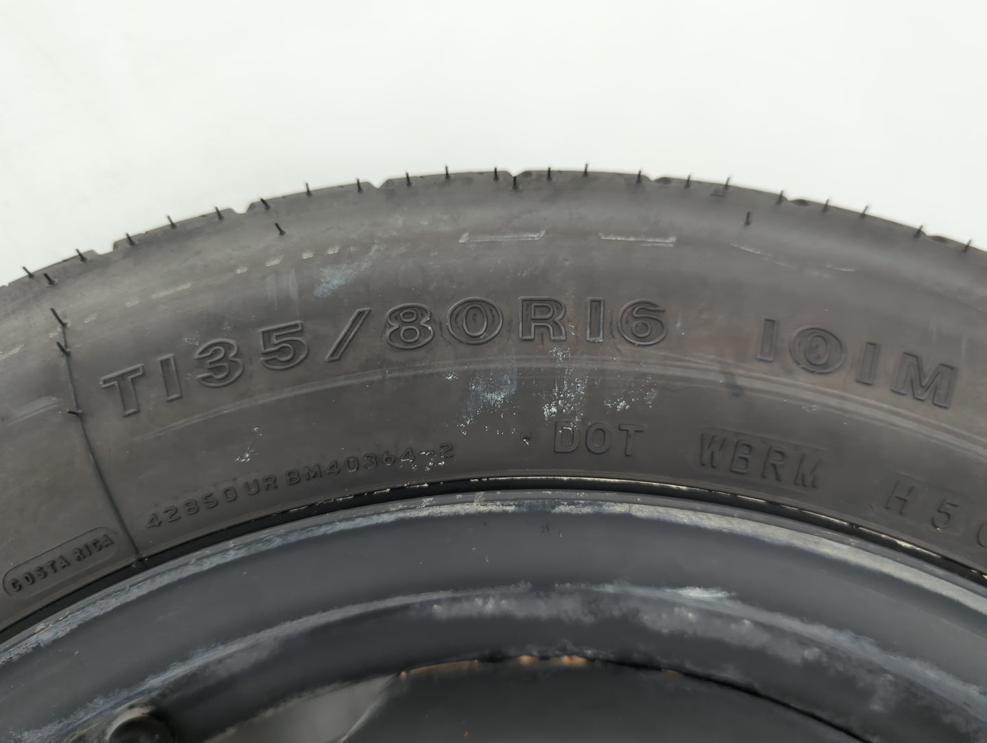 2013 Toyota Corolla Spare Donut Tire Wheel Rim Oem - Oemusedautoparts1.com