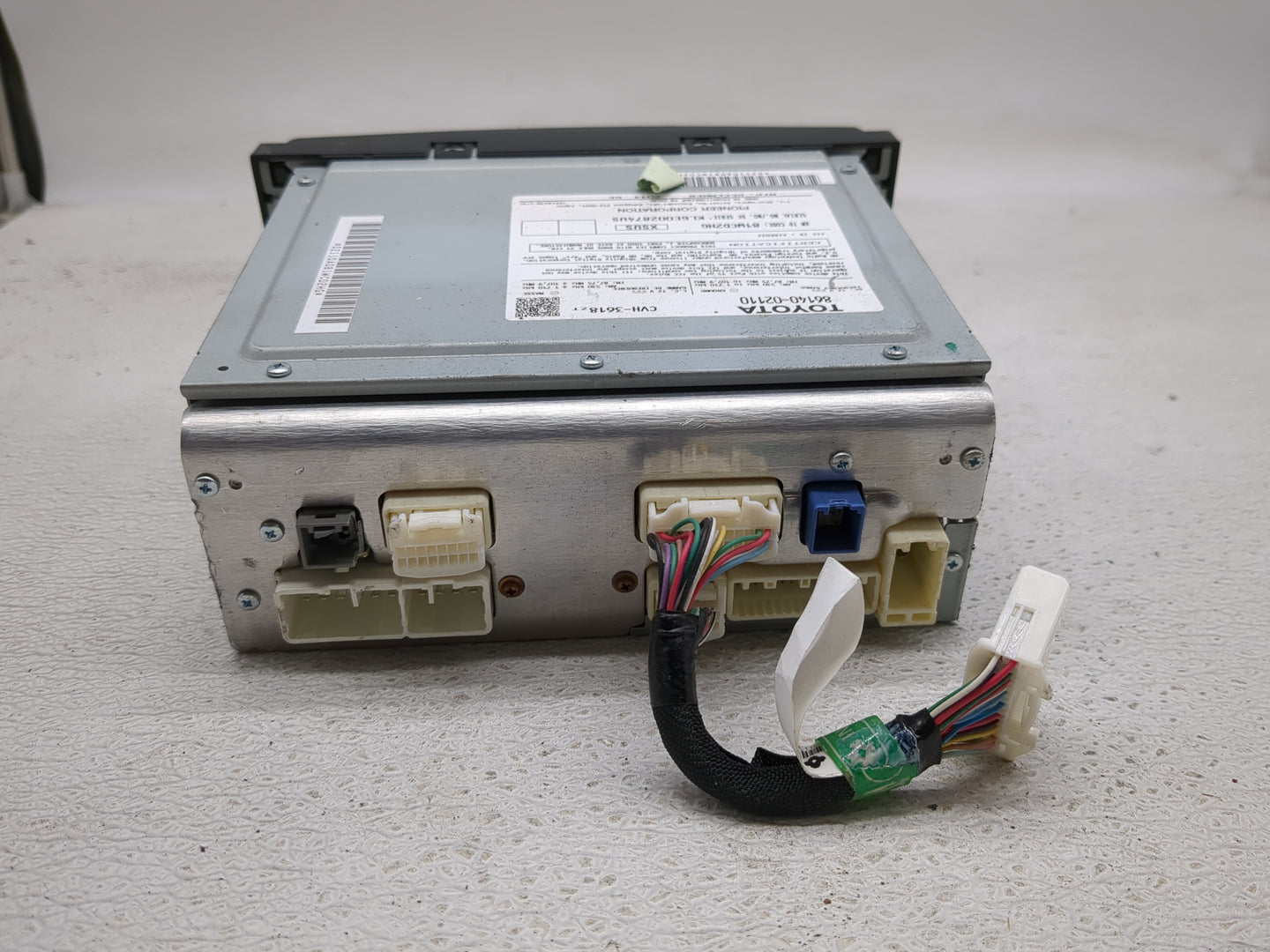 2012-2013 Toyota Corolla Radio AM FM Cd Player Receiver Replacement P/N:86140-02110 Fits Fits 2012 2013 OEM Used Auto Parts 