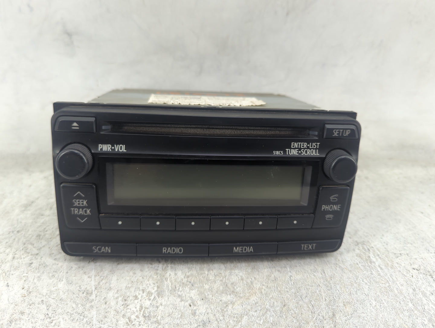 2012-2013 Toyota Corolla Radio AM FM Cd Player Receiver Replacement P/N:86120-02F90 518C5 Fits Fits 2012 2013 OEM Used Auto 