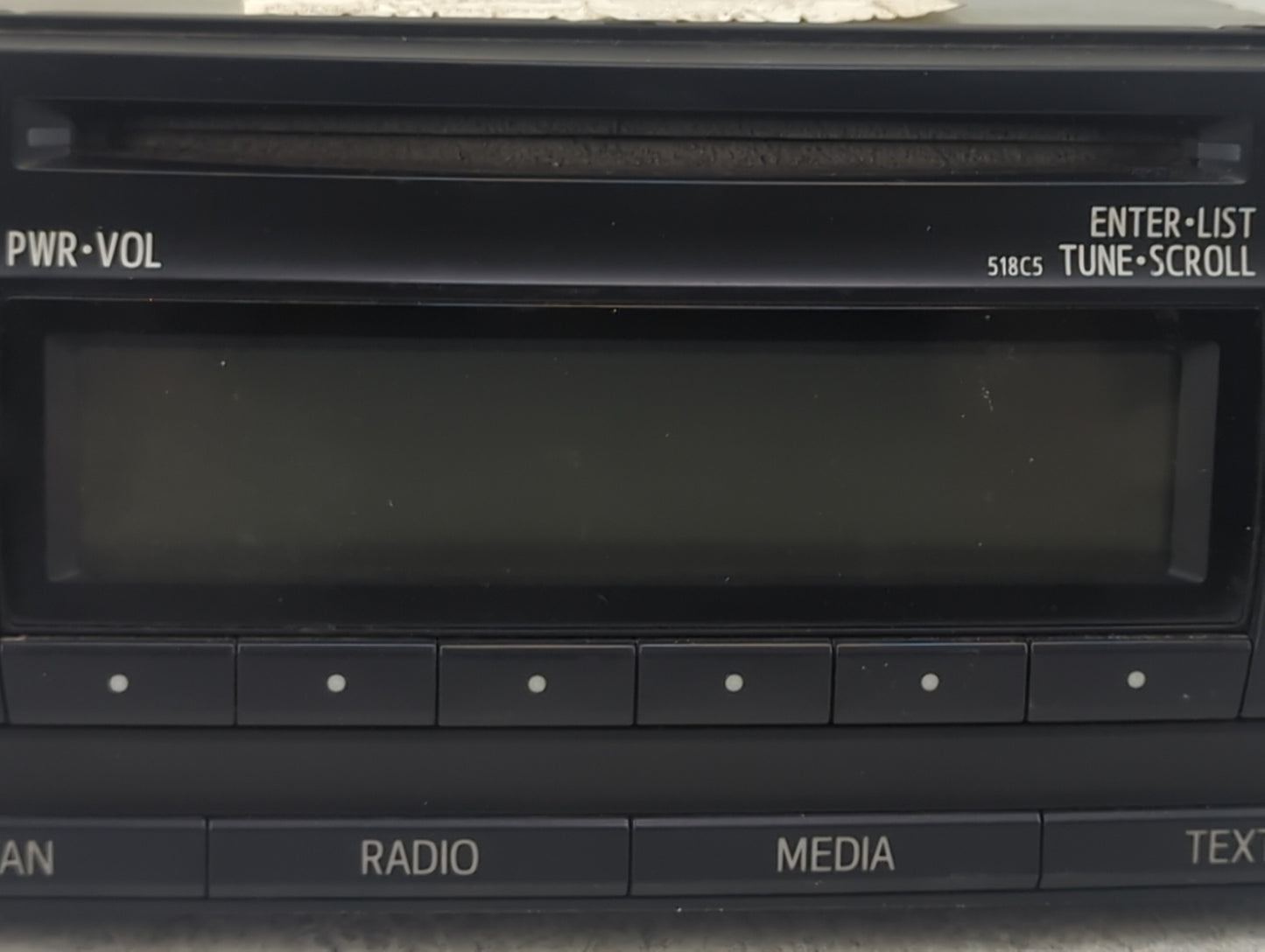 2012-2013 Toyota Corolla Radio AM FM Cd Player Receiver Replacement P/N:86120-02F90 518C5 Fits Fits 2012 2013 OEM Used Auto 