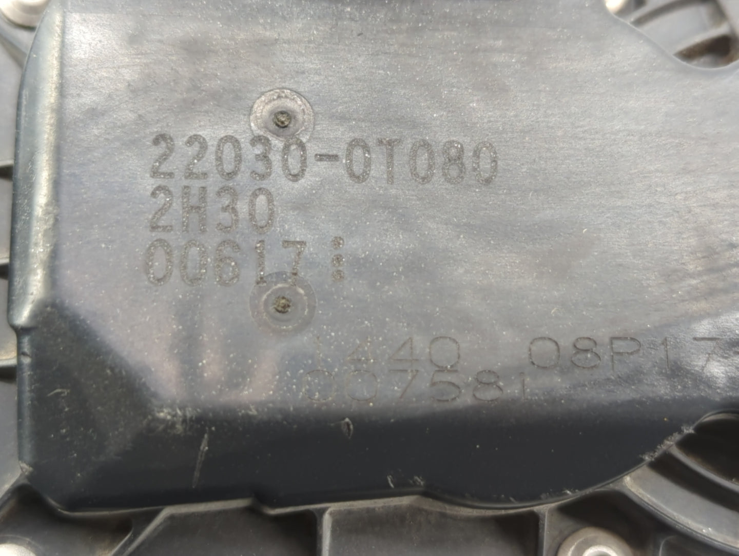2011-2019 Toyota Corolla Throttle Body P/N:22030-0T080 Fits Fits 2011 2012 2013 2014 2015 2016 2017 2018 2019 OEM Used Auto 