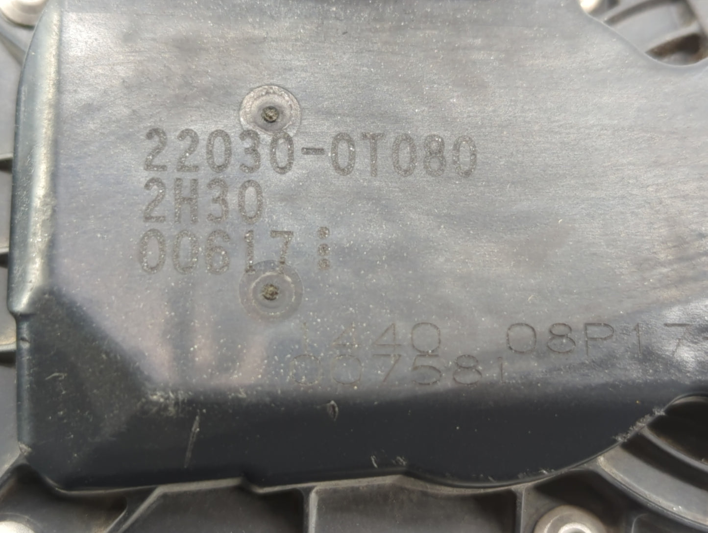 2011-2019 Toyota Corolla Throttle Body P/N:22030-0T080 Fits Fits 2011 2012 2013 2014 2015 2016 2017 2018 2019 OEM Used Auto 