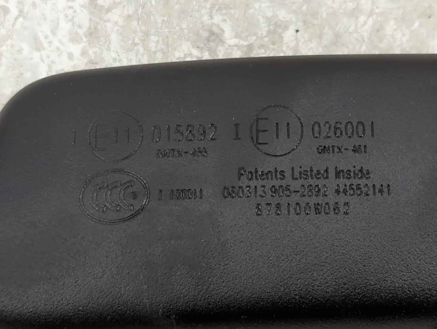 2011-2018 Toyota Highlander Interior Rear View Mirror Replacement OEM P/N:878100W062 Fits OEM Used Auto Parts - Oemusedautop