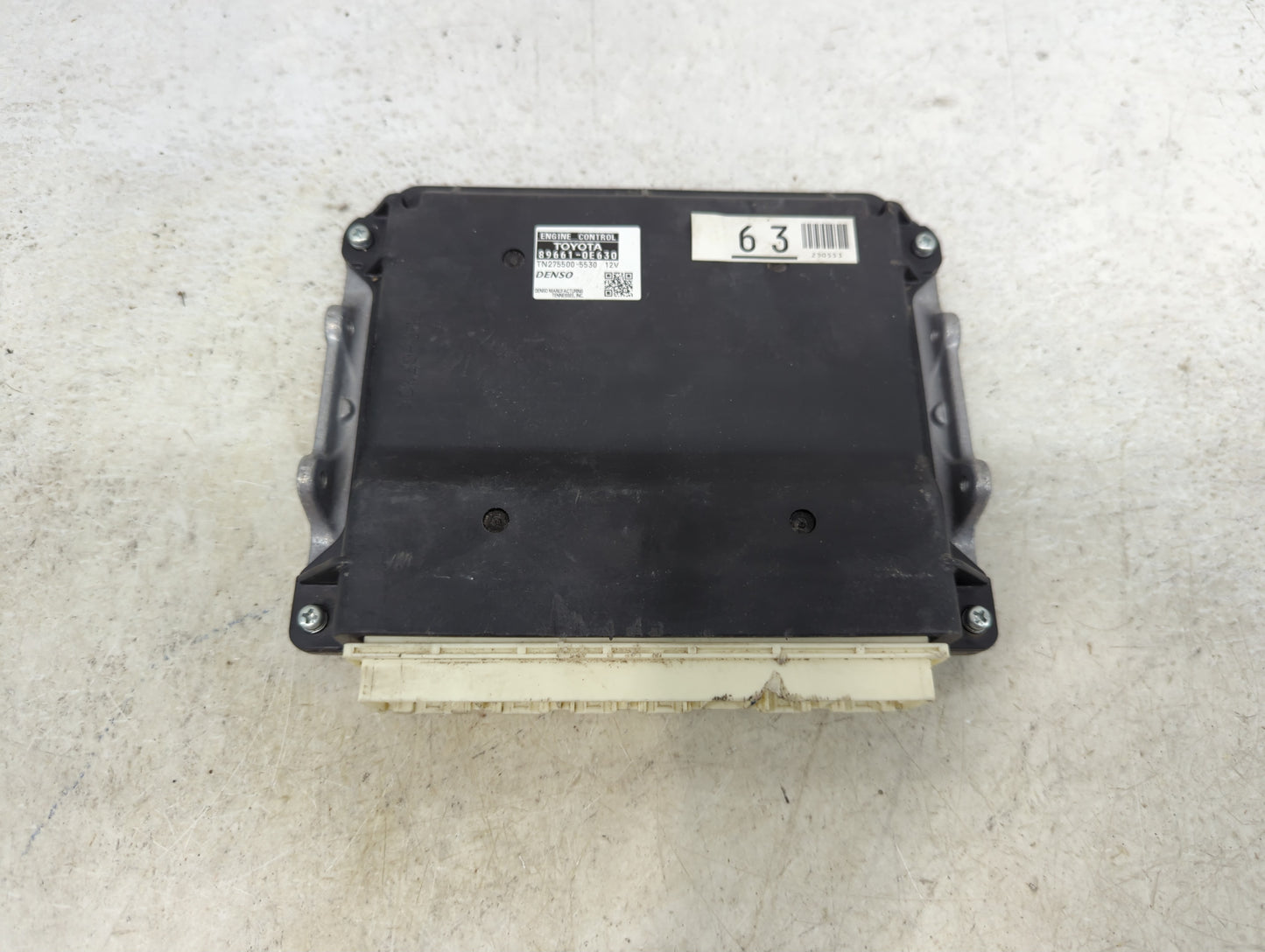 2013 Toyota Highlander PCM Engine Control Computer ECU ECM PCU OEM P/N:89661-0E630 TN275500-5530 Fits OEM Used Auto Parts - 