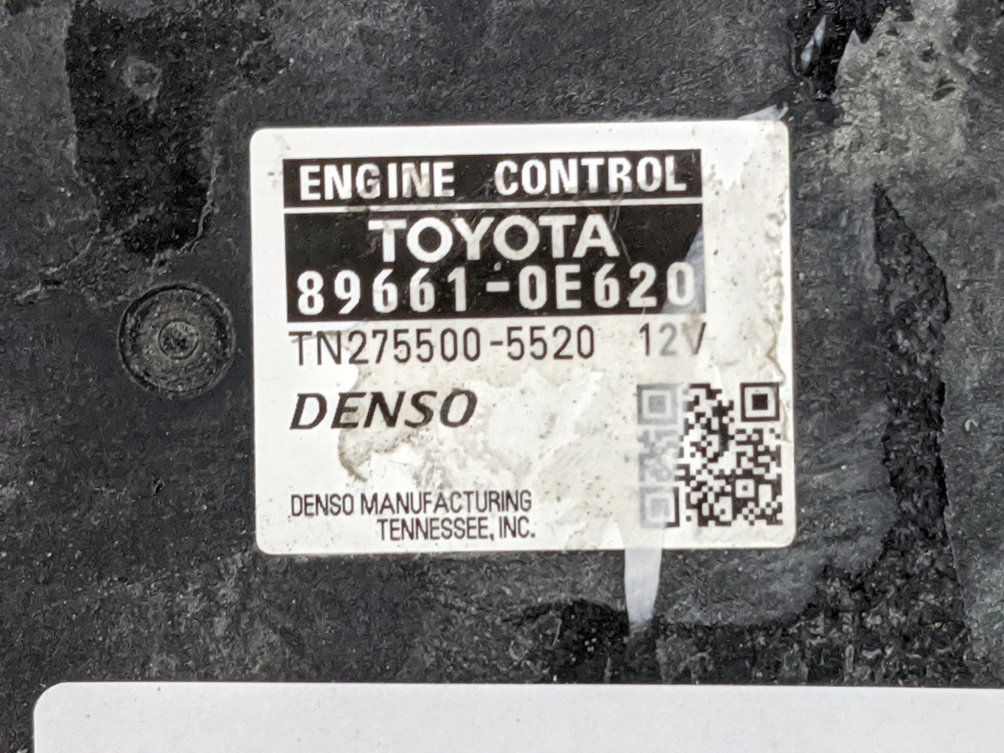 2013 Toyota Highlander PCM Engine Control Computer ECU ECM PCU OEM P/N:89661-0E620 TN275500-5520 Fits OEM Used Auto Parts - 