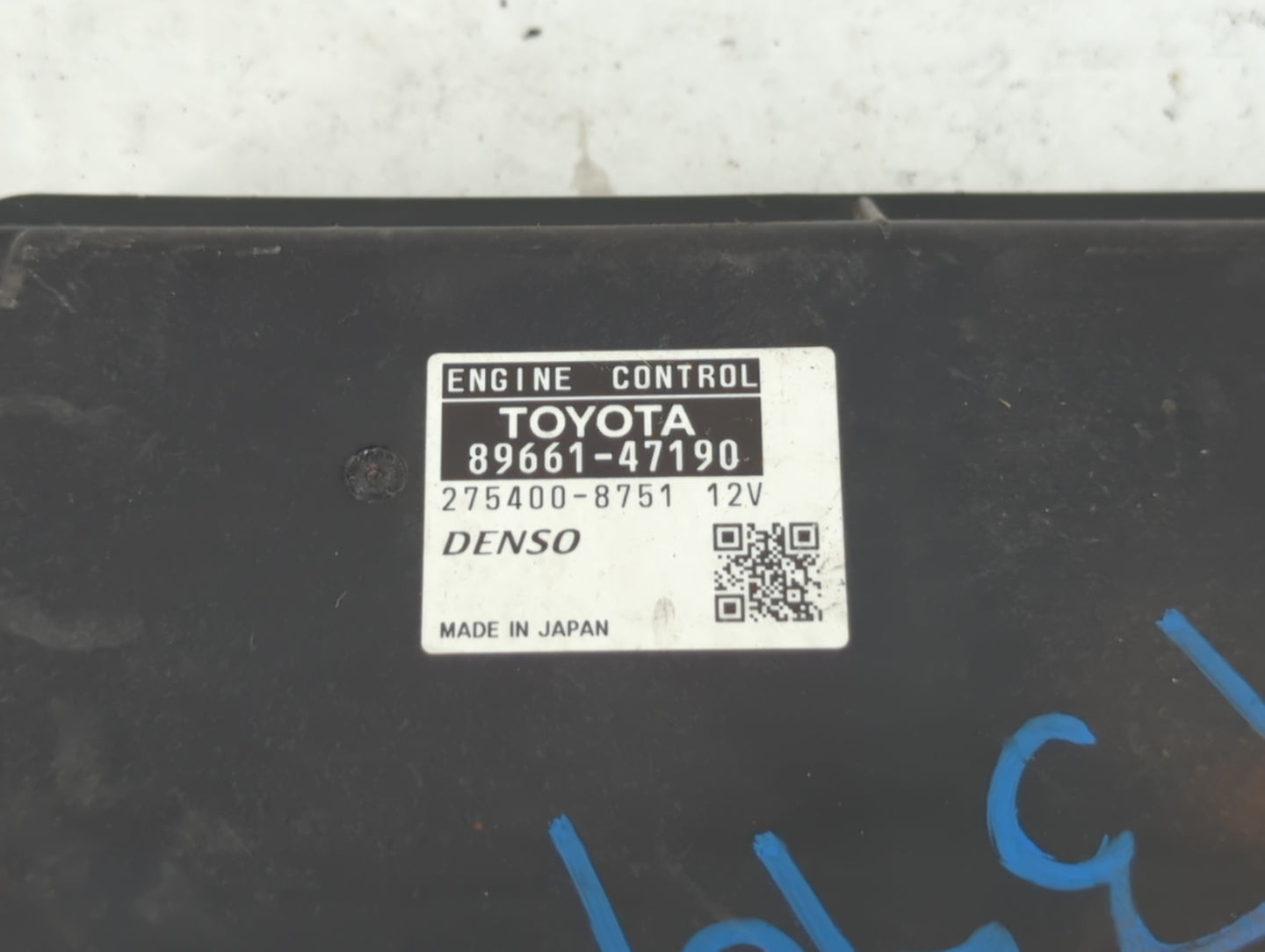 2012-2013 Toyota Prius PCM Engine Control Computer ECU ECM PCU OEM P/N:89661-47190 Fits Fits 2012 2013 OEM Used Auto Parts -