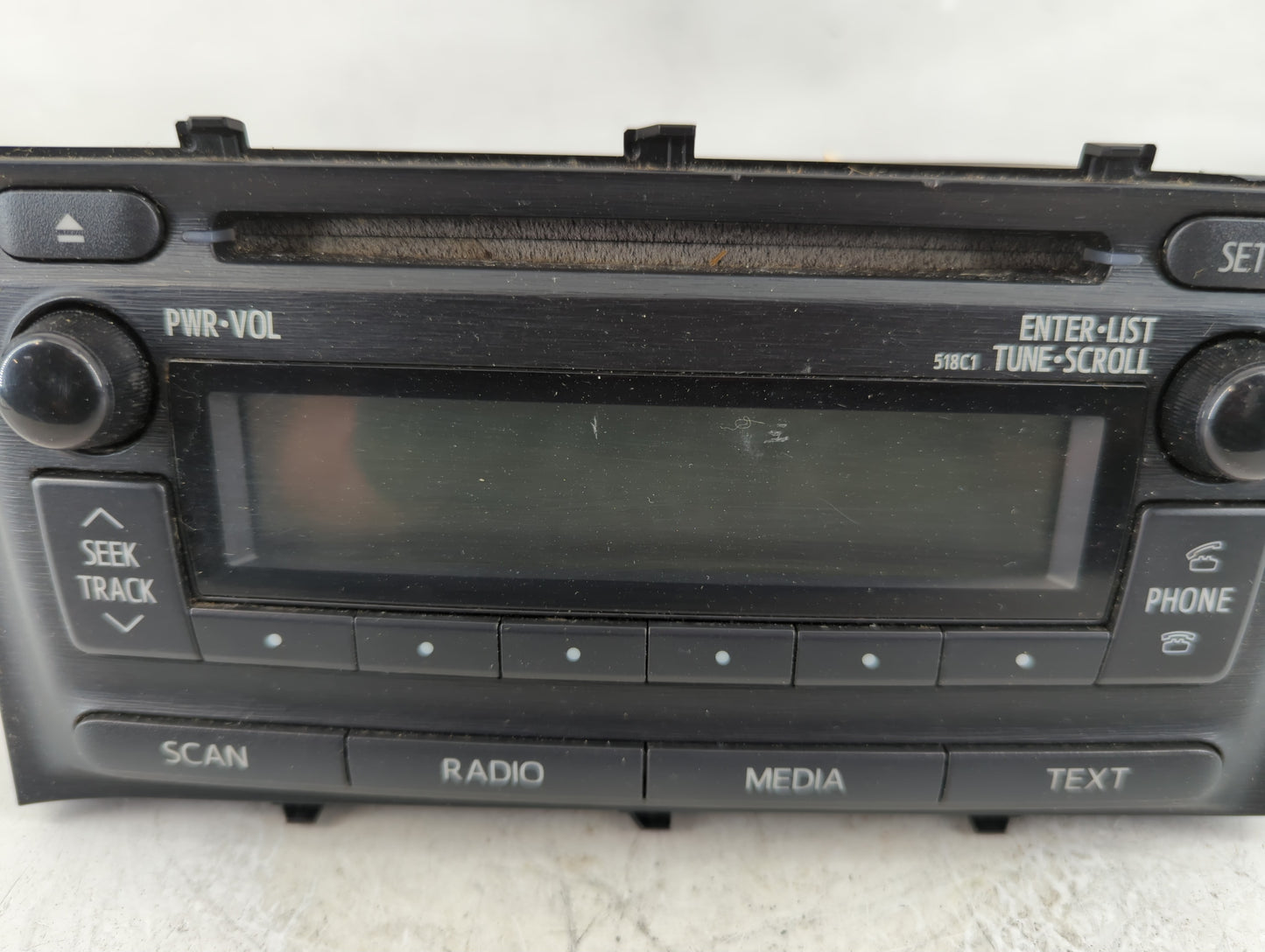 2012-2014 Toyota Prius Radio AM FM Cd Player Receiver Replacement P/N:86120-52D10 Fits Fits 2012 2013 2014 OEM Used Auto Par