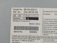 2012-2014 Toyota Prius Radio AM FM Cd Player Receiver Replacement P/N:86120-52D10 Fits Fits 2012 2013 2014 OEM Used Auto Par