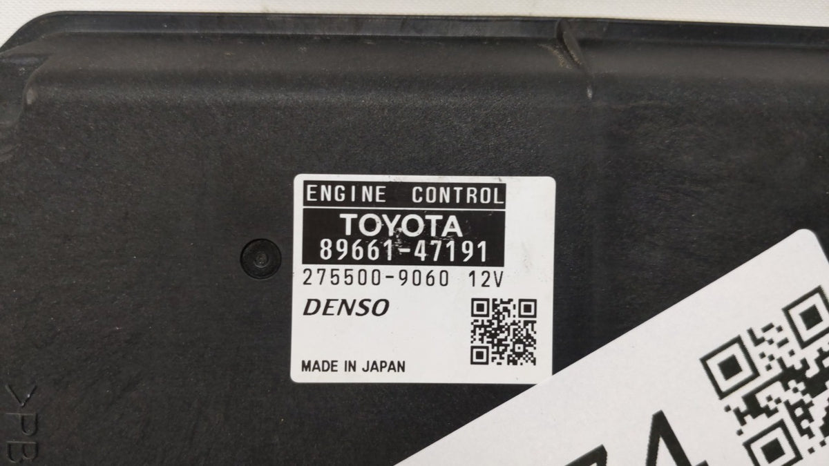 2012-2013 Toyota Prius PCM Engine Control Computer ECU ECM PCU OEM P/N:89661-47190 89661-47191 Fits 2012 2013 OEM Used Auto 
