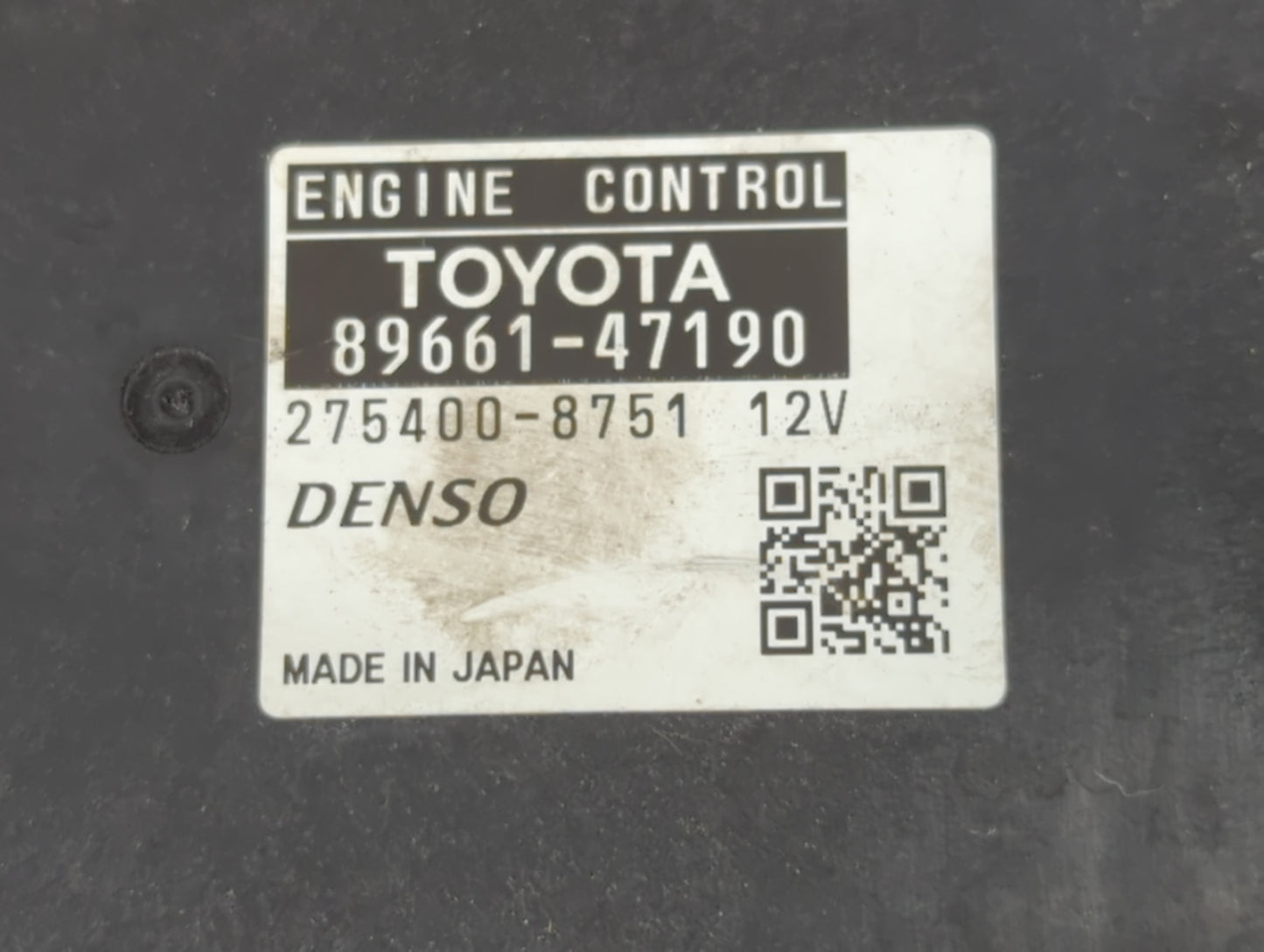 2012-2013 Toyota Prius PCM Engine Control Computer ECU ECM PCU OEM P/N:89661-47191 Fits Fits 2012 2013 OEM Used Auto Parts -