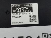 2012-2013 Toyota Prius PCM Engine Control Computer ECU ECM PCU OEM P/N:275400-8751 89661-47190 Fits Fits 2012 2013 OEM Used 